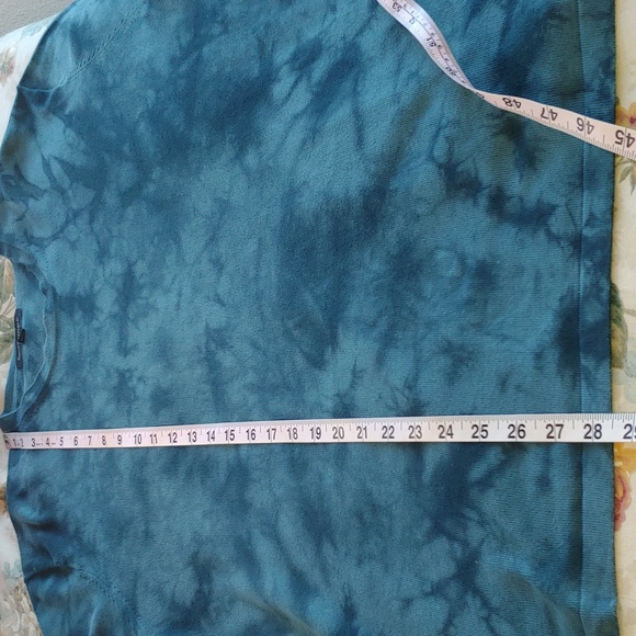 Banana Republic Men's 100% Cotton Long Sleeve Henley in Tie Dye Blue,Large - Picture 8 of 15